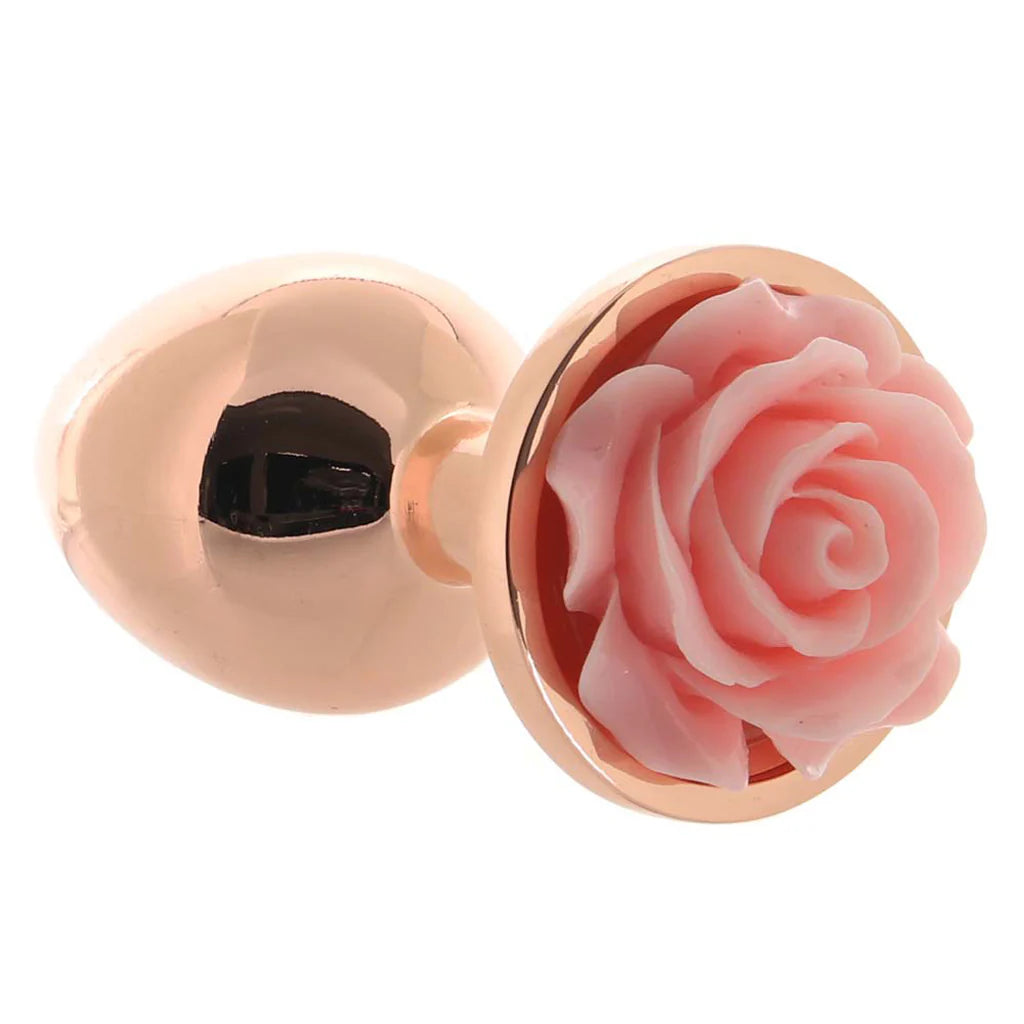 Small Rose Aluminum Plug in Rose/Pink